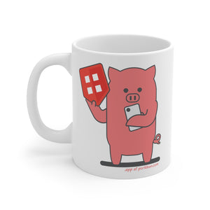 .app Porkbun mascot mug
