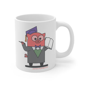 .courses Porkbun mascot mug