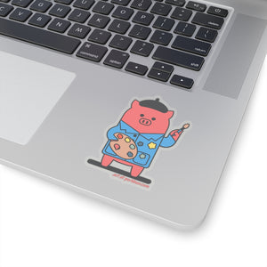 .art Porkbun mascot sticker