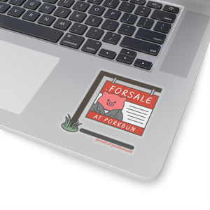 .forsale Porkbun mascot sticker