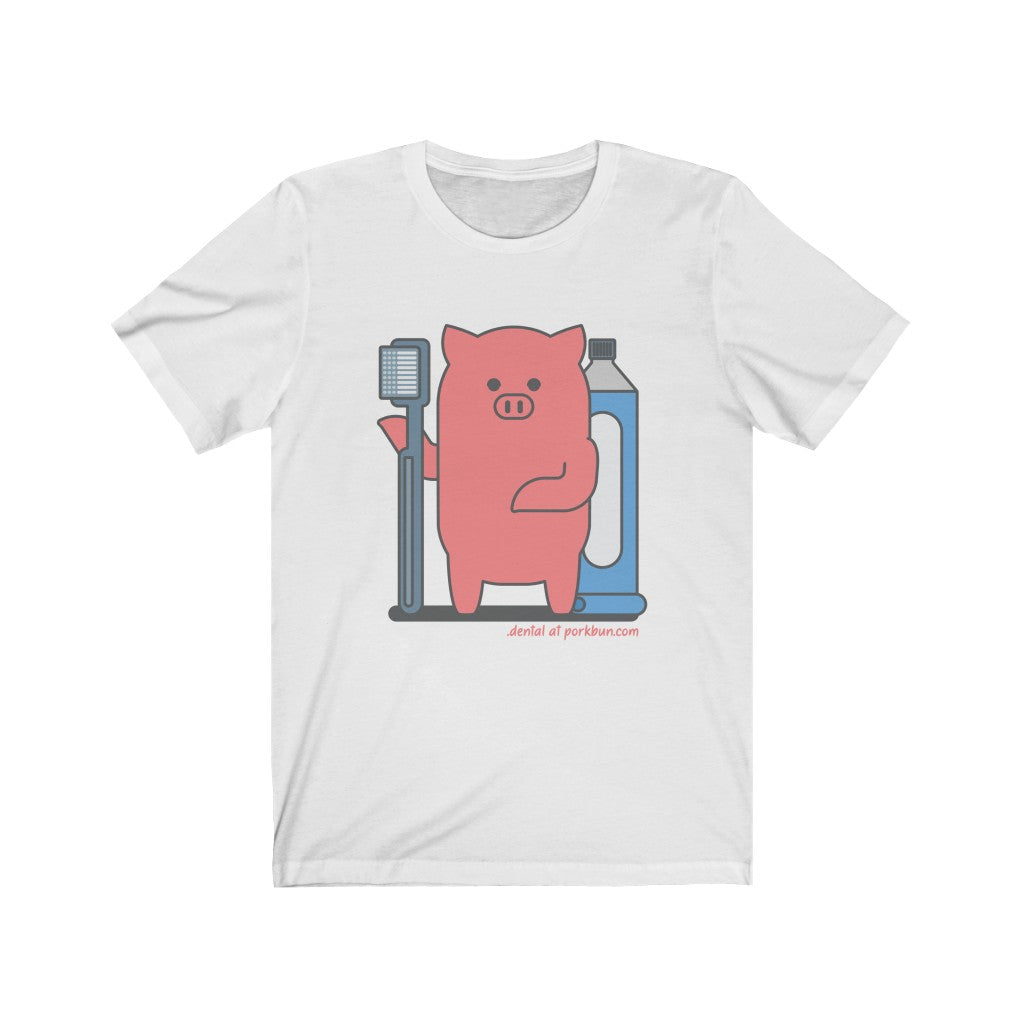 .dental Porkbun mascot t-shirt