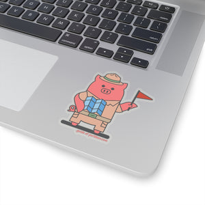 .guide Porkbun mascot sticker