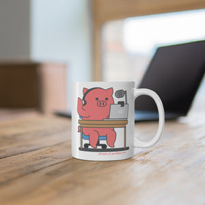 .stream Porkbun mascot mug