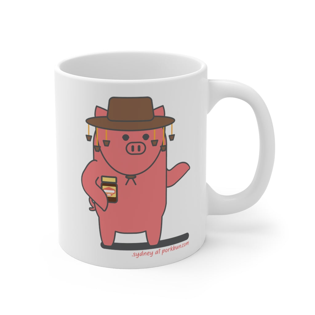 .sydney Porkbun mascot mug