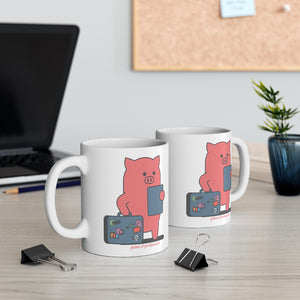 .global Porkbun mascot mug