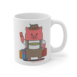 .reisen Porkbun mascot mug