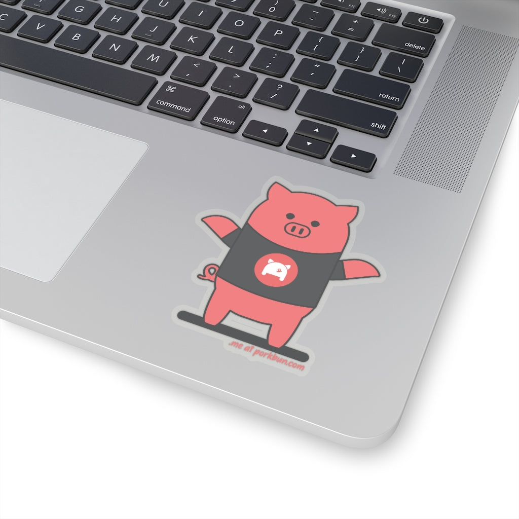 .me Porkbun mascot sticker