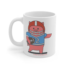 Load image into Gallery viewer, .football Porkbun mascot mug
