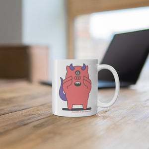.monster Porkbun mascot mug