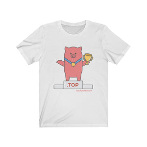 .top Porkbun mascot t-shirt