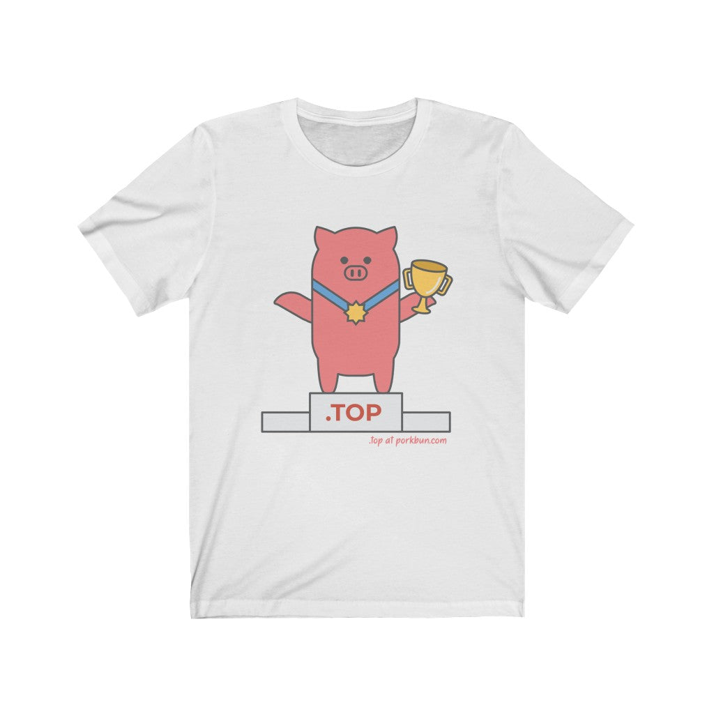 .top Porkbun mascot t-shirt