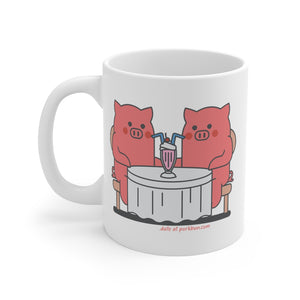 .date Porkbun mascot mug