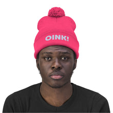 Load image into Gallery viewer, &quot;OINK!&quot; Pom Pom Beanie
