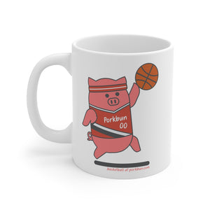.basketball Porkbun mascot mug