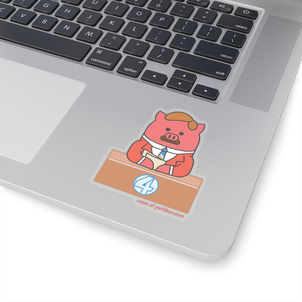 .news Porkbun mascot sticker