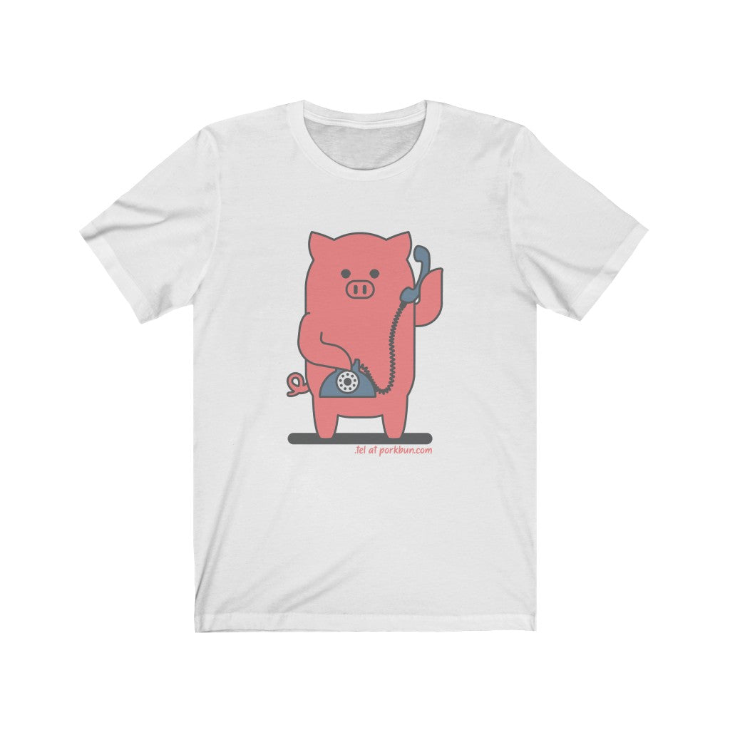 .tel Porkbun mascot t-shirt