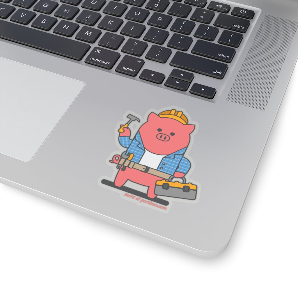 .build Porkbun mascot sticker