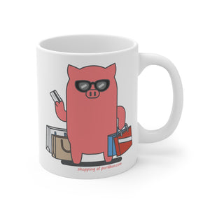 .shopping Porkbun mascot mug
