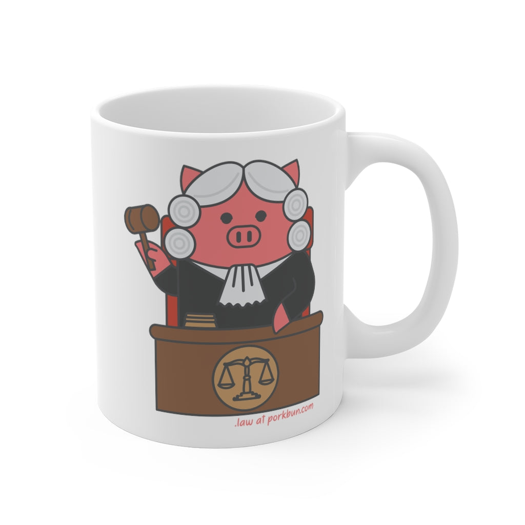 .law Porkbun mascot mug