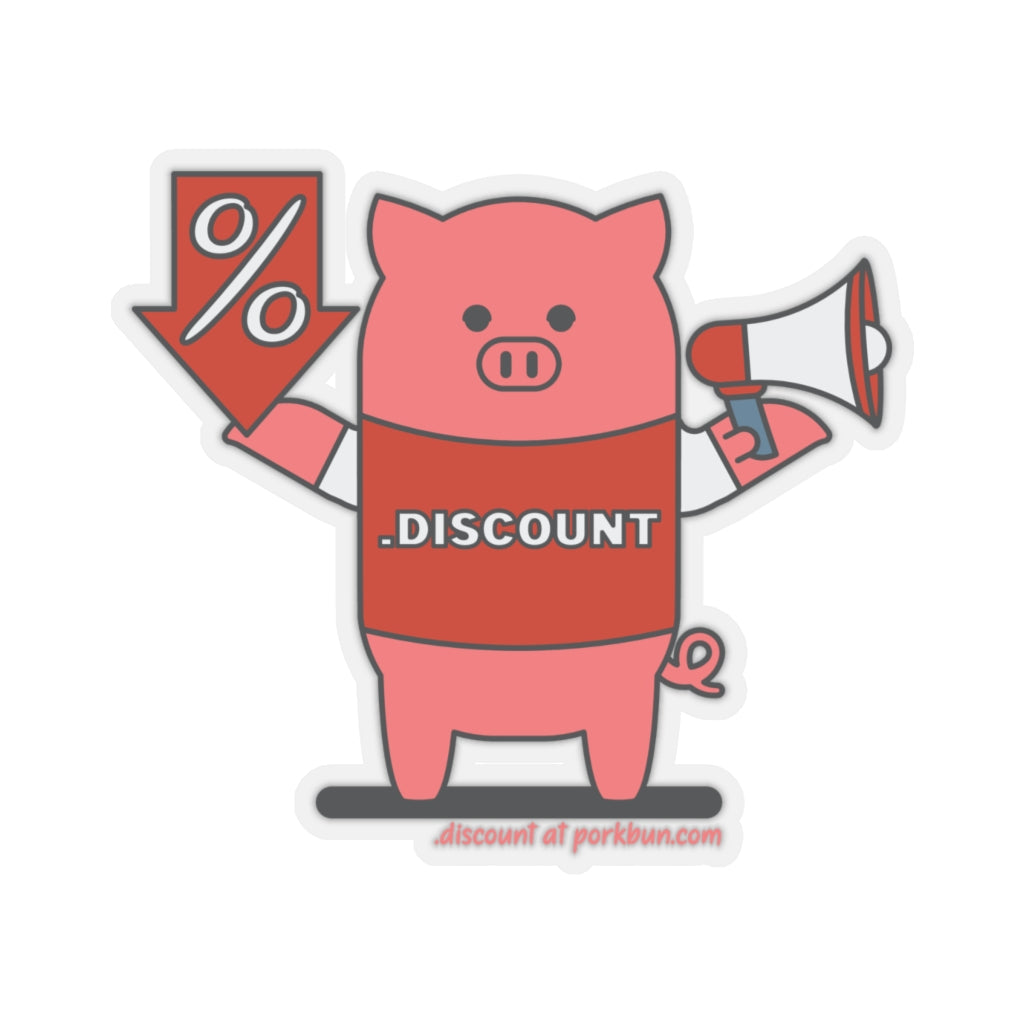 .discount Porkbun mascot sticker