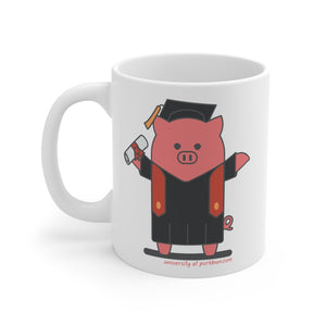 .university Porkbun mascot mug