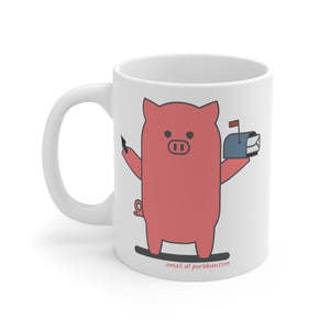 .email Porkbun mascot mug
