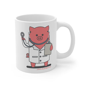 .clinic Porkbun mascot mug