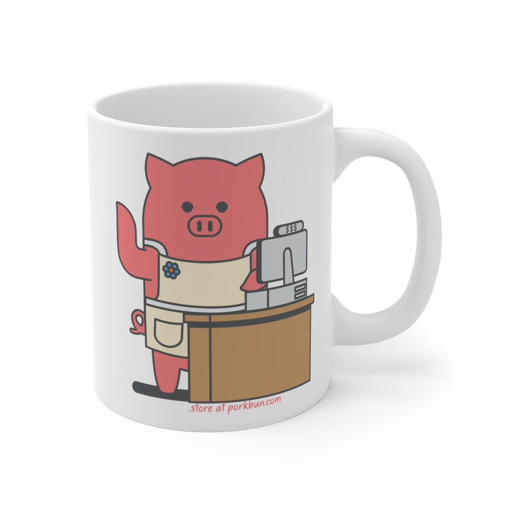 .store Porkbun mascot mug