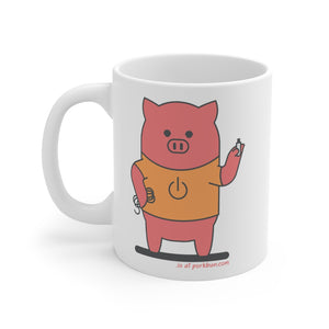 .io Porkbun mascot mug