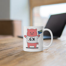Load image into Gallery viewer, .cx Porkbun mascot mug
