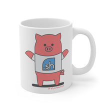 Load image into Gallery viewer, .sh Porkbun mascot mug
