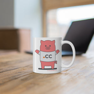 .cc Porkbun mascot mug