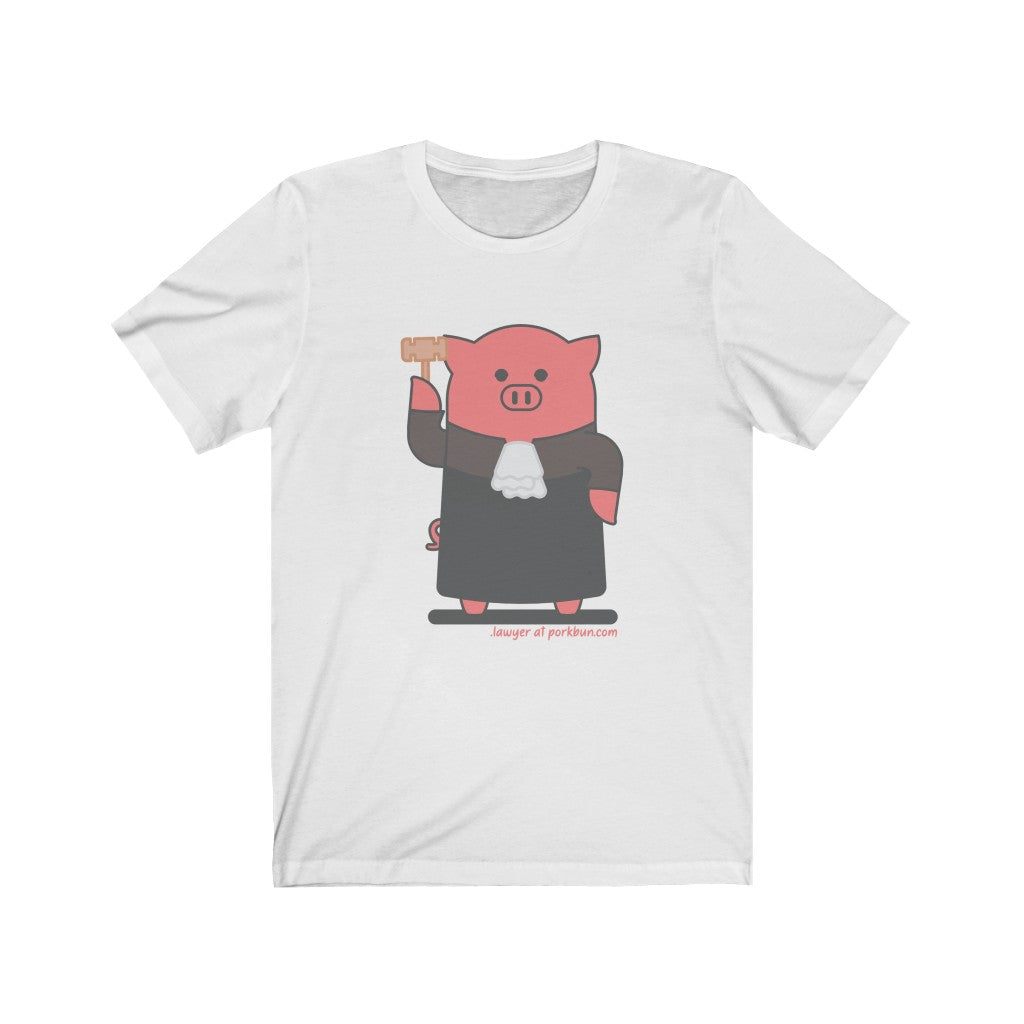 .lawyer Porkbun mascot t-shirt