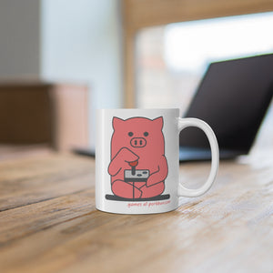 .games Porkbun mascot mug
