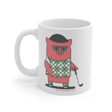 Load image into Gallery viewer, .golf Porkbun mascot mug
