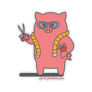 .cfd Porkbun mascot sticker