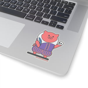 .ink Porkbun mascot sticker