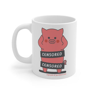.exposed Porkbun mascot mug