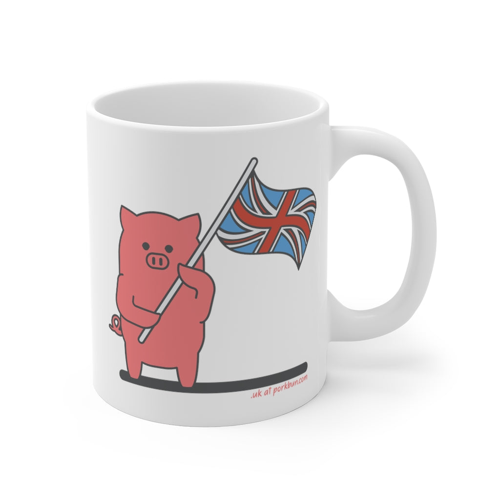 .uk Porkbun mascot mug