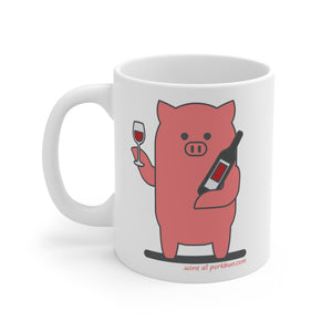 .wine Porkbun mascot mug