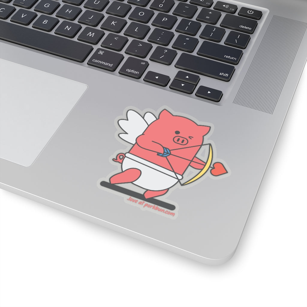 .love Porkbun mascot sticker