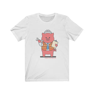 .engineer Porkbun mascot t-shirt