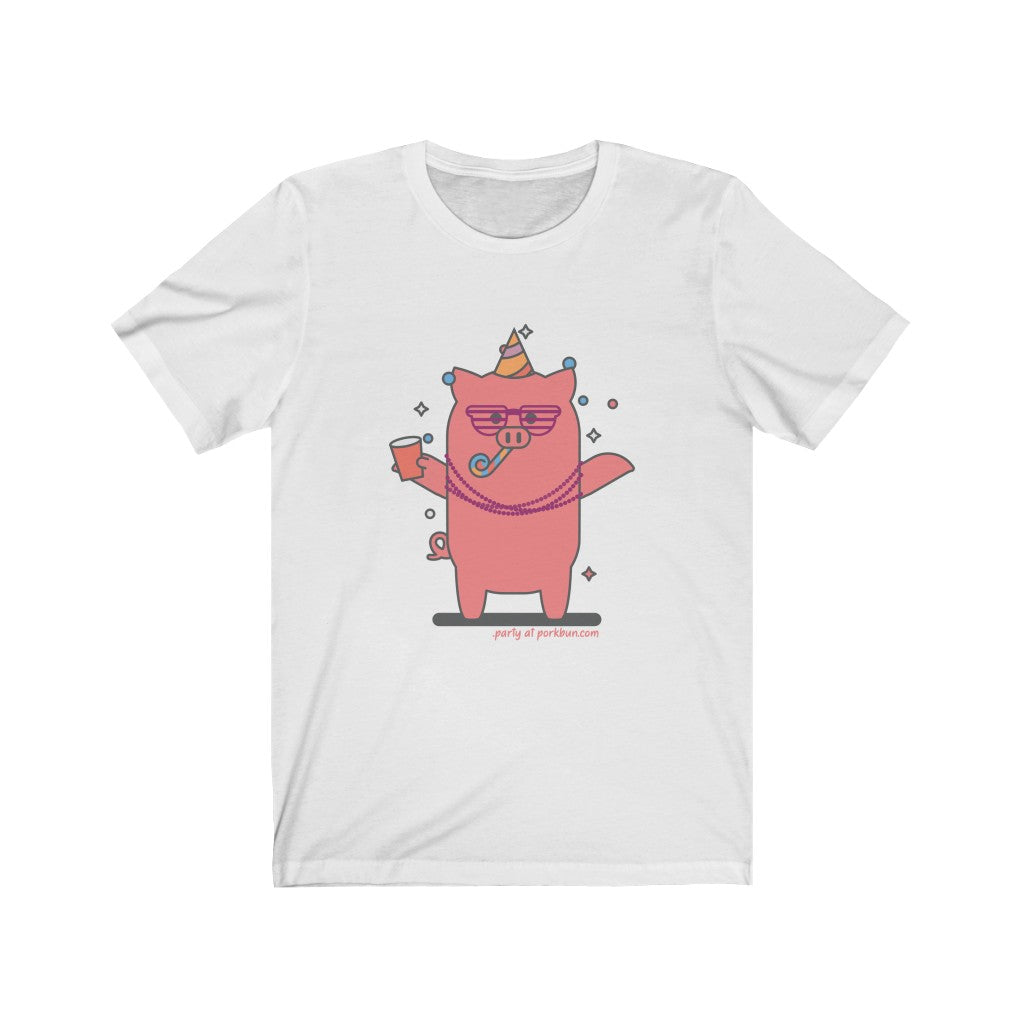 .party Porkbun mascot t-shirt