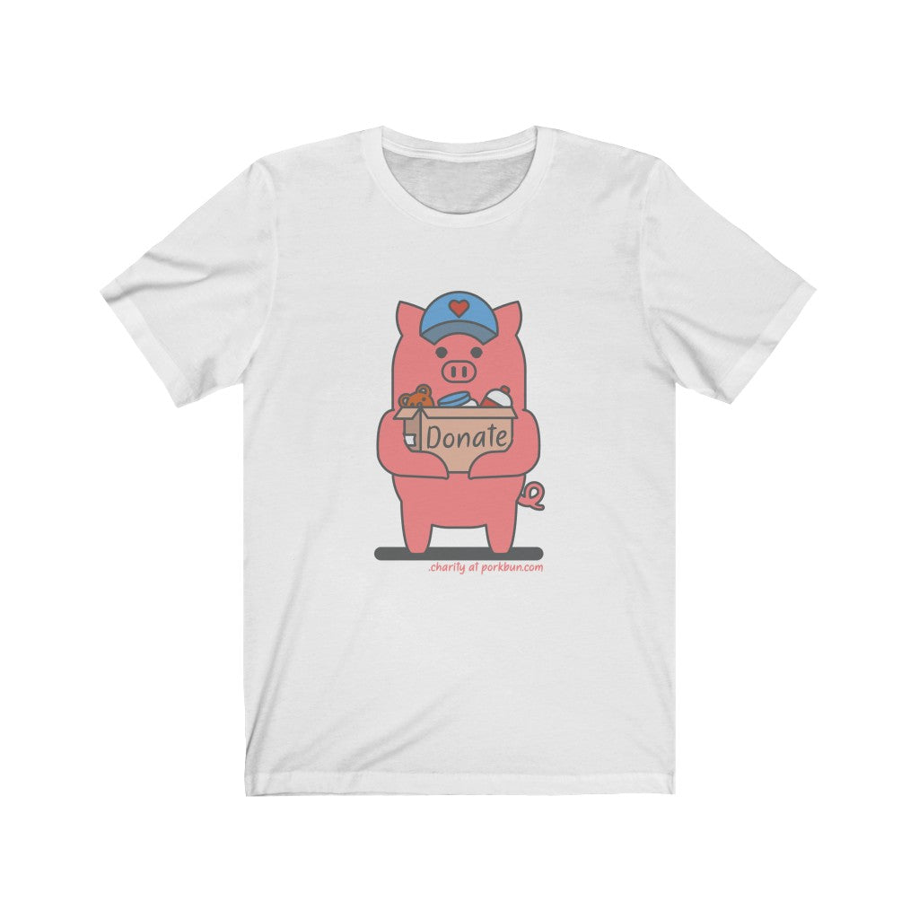.charity Porkbun mascot t-shirt