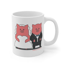 Load image into Gallery viewer, .wedding Porkbun mascot mug
