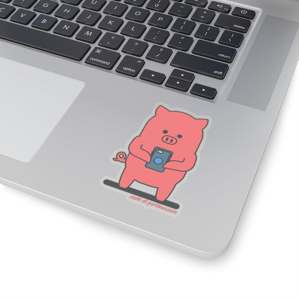 .mobi Porkbun mascot sticker