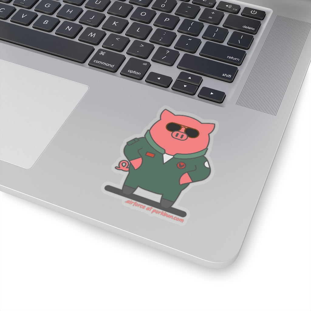.airforce Porkbun mascot sticker