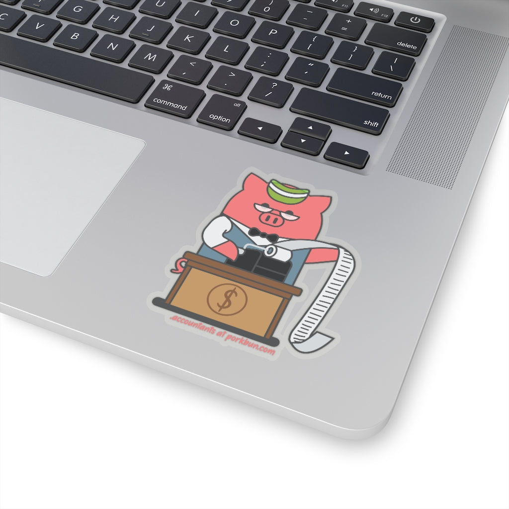 .accountants Porkbun mascot sticker