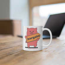 Load image into Gallery viewer, .bargains Porkbun mascot mug
