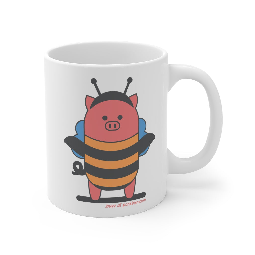 .buzz Porkbun mascot mug